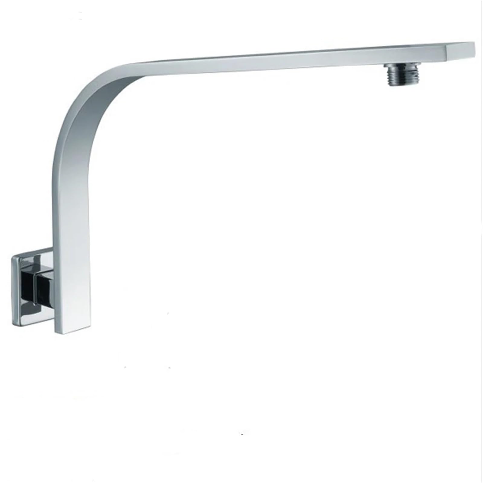 Ghhzml Chrome Shower Head Extension Arm Brass Wall Shower Arm Mounted Extension Bathroom Rainfall Head Elbow Bracket Pipe Bath Tube