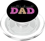 Photo Gallery stampa leopardata con scritta "world s okayest dad" popsockets popgrip per magsafe Photo Gallery stampa leopardata con scritta "world s okayest dad" popsockets popgrip per magsafe