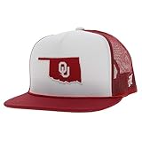 HOOEY Men's University of Oklahoma Officially Licensed Collegiate Hat (US, Numeric, 0, 8, 7291T-White/Red)