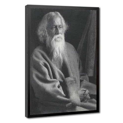 Toile Rabindranath Tagore pour décoration murale de bureau zen