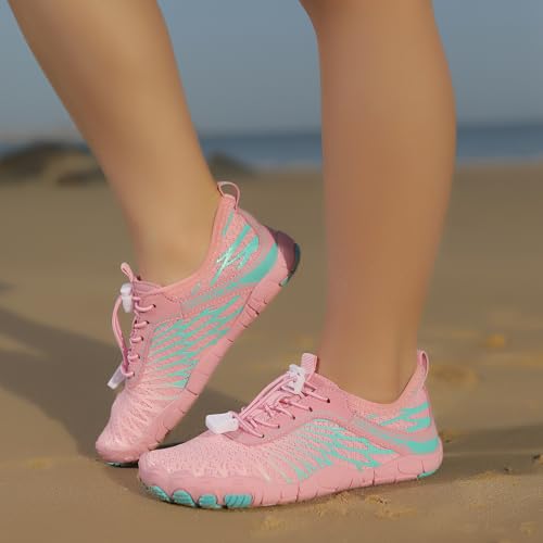 Water Shoes for Kids Boys Girls Aqua Barefoot Shoes with Wide Toe Box, Quick Dry & Non-Slip Breathable Walking Sneakers for Beach Pool Swim Sports Hiking2