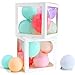 VINFUTUR 2 Stücke Leer Ballonbox Transparente Luftballon-Box für Hochzeit Geburtstag Baby Shower Überraschungsbox Party Dekorationen