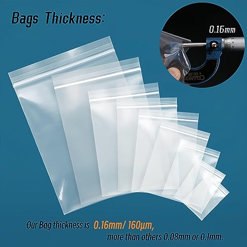 Resealable Plastic Bags,Large Grip Seal Bags Clear Sealed Storage Zip Bag,Plastic Bag Sealable for Kitchen Storage,Clothing,DIY,Candies,Nuts,Office Stationery (24 x 36cm -50pcs) - Image 3
