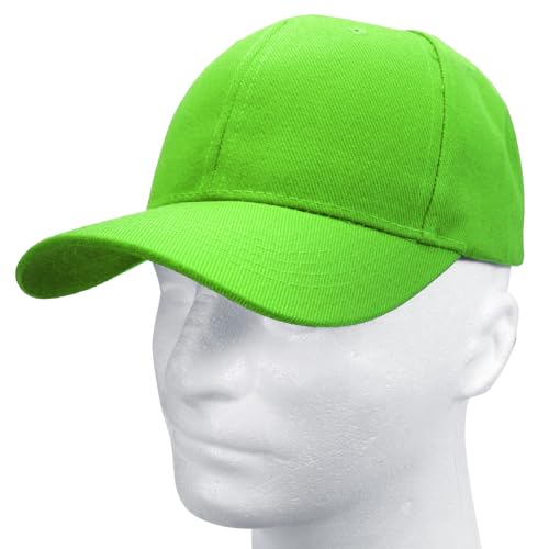 Image of Falari Wholesale Bulk Lot 12-Pack Baseball Cap Adjustable Size Plain Blank Solid Color