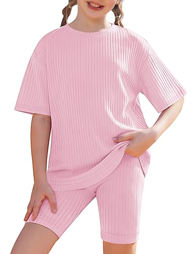 Arshiner Ensemble Vêtements Fille 2 Pièces Tenue Été...