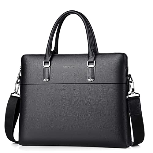 Handbag Leather Bag Business Briefcase Casual Large Capacity Shoulder Crossbody Bag Computer Bag