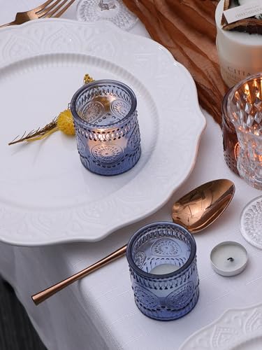 Devi24pcsnavybluevotivecandleholdersfortablecenterpiecesbluetealightcandleholderforbridalshowerdecorationsbohoweddingdecorationsforhomepartybluesunflowerdecor  Urban Country Home Decor Devi 24pcs navy blue votive candle holders for table centerpieces blue tealight candle holder for bridal shower decorations boho wedding decorations for home party blue sunflower decor  urban country home decor