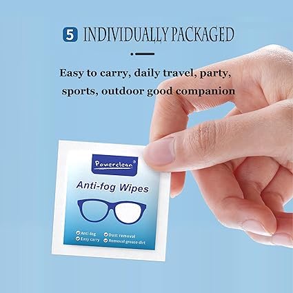 MEBISO Anti Fog Wipes for Glasses,Individually Wrapped Lens Cleaner Wipes Pre-Moistened Lens & Screen Cleaning Wipes for Laptop Computer,Pc Monitor,Phone, Watch,Camera Lens,100 Pack 4