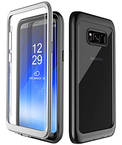 Snowfox Samsung Galaxy S8+ Plus Case, Full-Body Protection Rugged Clear Bumper Case with Built-in Screen Protector for Samsung Galaxy S8+ Plus 2017 Release