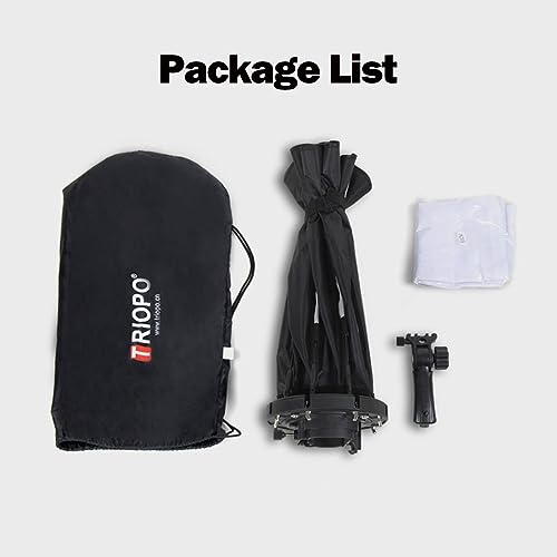 Triopo Softbox 21.6in/55cm Octagon Umbrella Photography Softbox for Godox V860II V860III V850II V850III TT600 TT685 TT685II YN560 III IV JY-680A, etc Flash Speedlite Speedlight Soft Boxes (KS2-55)