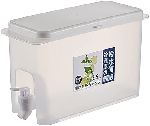 Kaltwasserkocher mit Wasserhahn im Kühlschrank, Eis Getränkespender im Kühlschrank mit Zapfen, großer Kaltwasserkrug, Fruchtgetränkespender, Getränkebehälter für die Küche, Home, Party, Bar Cover