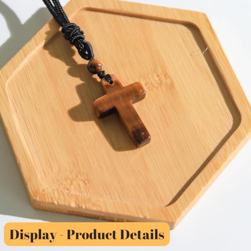 Image of XIANNVXI Healing Crystal Necklace for Men Jewelry Gift | Adjustable Black Rope Natural Gemstone Pendant