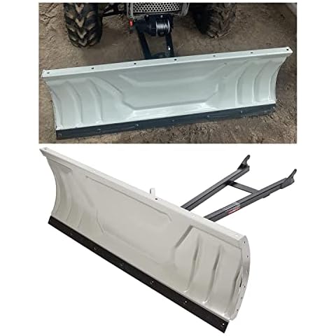 KUAFU Snow Plow Blade Universal Kit Steel Adjustable 48" Complete Universal Kit Package Compatible with ATV Honda Kawasaki Polaris Aeon Crossland Arctic-Cat Alterra (You Will get 2 Packages) Cover