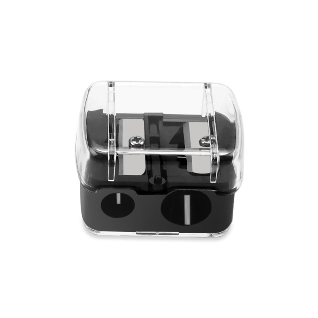 NOLITOY Cosmetic Pencil Sharpener Tool 30pcs Set Double Hole Eyebrow Pencil Sharpener Mini Sharpener for Lip Liner Eyeliner