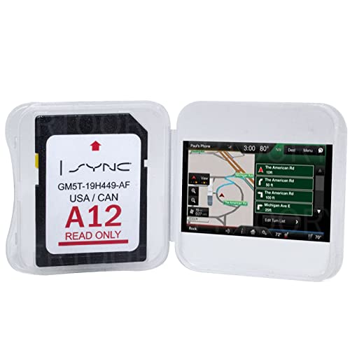 Ford A12 SD Navigation Card |GM5T-19H449-AF|A12 Navigation SD Card 2022 Latest Map,Support U.S. and Canada System Map Update