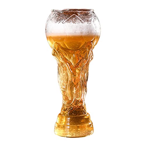 Minan Bicchiere da birra a forma di pallone da calcio, regalo per papà, fidanzati e tutti gli amanti del calcio (450 ml/800 ml/850 ml)