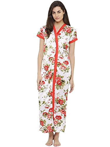 Pretty Awesome Womens Satin Robe/Housecoat (Small Hearts Print) D no. 96
