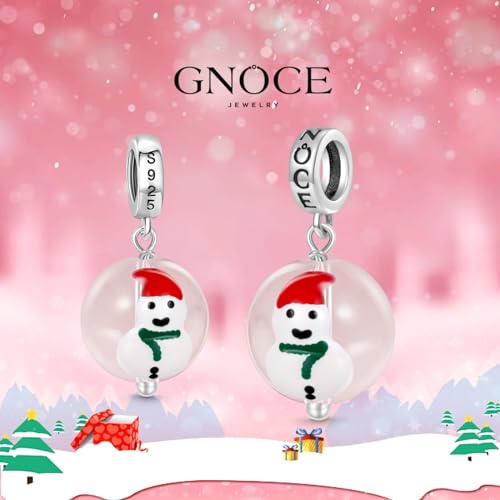 Image of GNOCE Christmas Charm Silver Plated & Sterling Silver Bracelet Gift