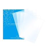 HAWKUNG 5 Stücke FEP Film für 3D Drucker, 200 x 140 mm 0,15-0,2 mm Dicke Transparent Trennblatt für Photon Harz UV LCD 3D Drucker Oder SLA DLP 3D Drucker Zubehör