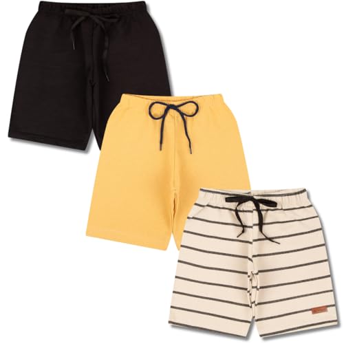 Kit 5 Bermuda Infantil Menino Shorts Moletinho Tamanho 1 ao 10 (BR, Numérico, 10, 10)
