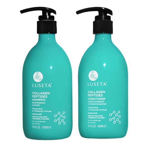 L LUSETA Luseta Manuka Honey Trio Hair Care Set Moisturizing Shampoo and Conditioner Set and Hair Serum Intense Hydration for Dry Hair For Ultimate Shine & Softness