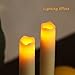 12 Inches Dripless Led Taper Candles with Timer Function, Flameless Real Wax Electric Candle, Battery Operated for Christmas and Thanksgiving, Pack of 2 (Ivory)