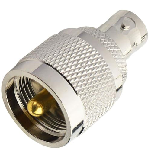 Conector coaxial UHF Macho a BNC Hembra pack x2 miniatura 6