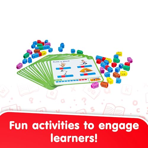 Junior Learning: Rainbow Phonics Blox: Consonant Blends - Phase 4 - Build & Learn, 30 Activity Cards, Color Coded Blocks, Reading Development, Kids 5+ - Image 4