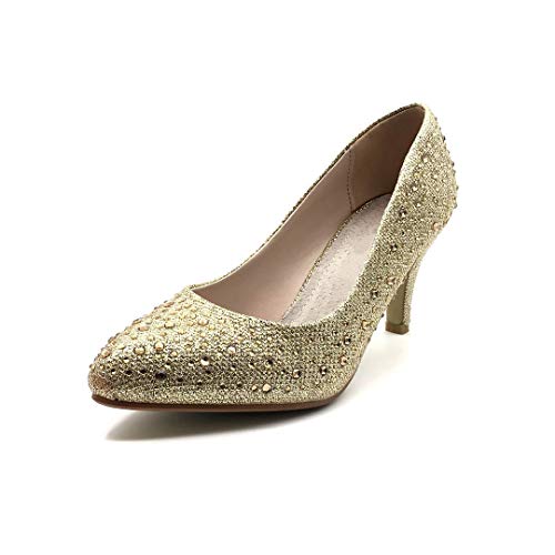 ANGKORLY - Scarpe Moda Decollete con Tacco Piccoli...