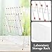 JUMPLAWN Laboratory Bottle Drying Rack 32-peg Steel Glassware Drip Rack with Plastic Coating for Test Tubes and Beakers, Space-Saving Design Suitable for Scientific and Industrial Use