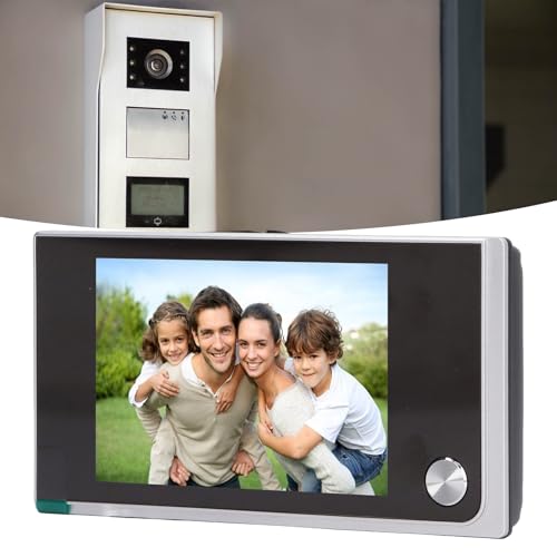 Visor Digital para Puerta con Pantalla LCD de 3.5 Pulgadas, Cámara Sensor de Imagen 1MP, Ángulo Amplio de 120 Grados, Mirilla de Aleación de Zinc y Intercomunicador de 1 Vía para Hogar y Oficina miniatura 4