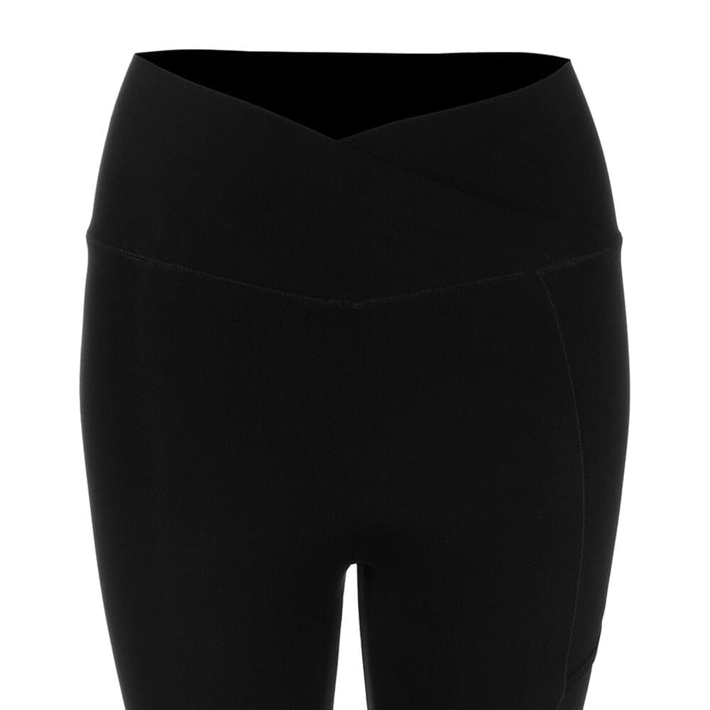 Endless Cross Pocket Tights Mujeres Malla Negro-Blanco
