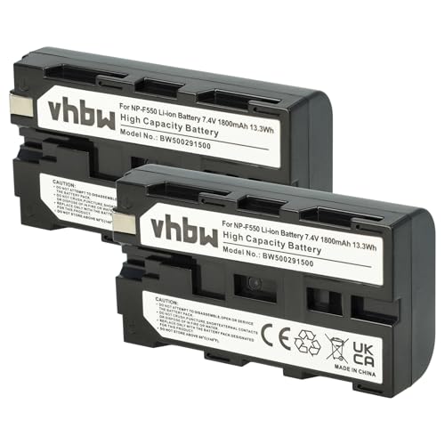 2x Batteria ricaricabile per videocamera | Ogni cella della batteria è testata
