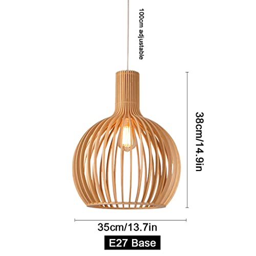 Plafonnier lustre rotin vintage luminaire suspendu rustique E27 - 2