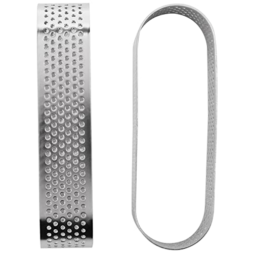 Hopbucan 8Pcs Oval Tartlet French Dessert Mousse Fruit Pie Tart Ring Quiche Cake Mold, Stainless Steel Tart Mousse Ring - Image 4