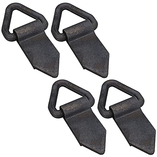 Heavy Duty Fold Over Tie Down Lashing Eye/Anchor Point Self Colour (Pack of 4)