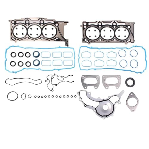 Image of AUCERAMIC VS50805R Valve Cover Gasket Fit for Chrysler 200 300 Town&Country, Dodge Avenger Challenger Charger Durango Grand Caravan Journey, Jeep Grand Cherokee, Ram 1500 C /V (Head Gasket Set)