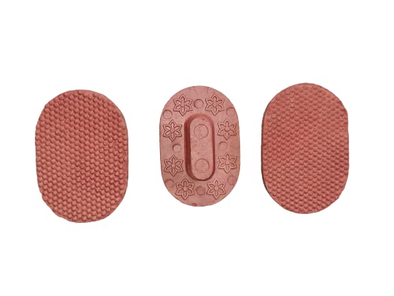 SB HERBAL PACK OF 3 PC Terracotta Natural Pumice Stone Foot Scrubber Handmade Organic Clay eco Friendly Dead Skin Remover Women Men Unisex. - Image 2 thumbnail