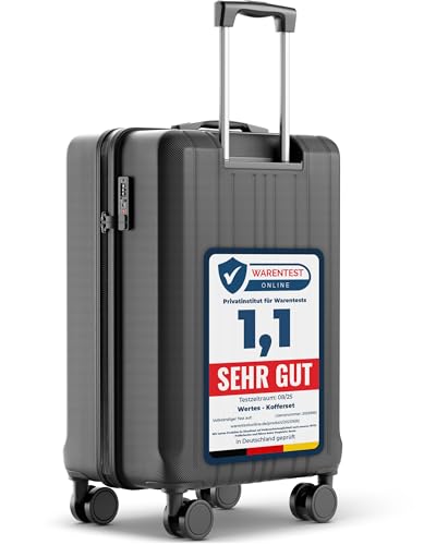 Wertes Koffer Mittel 67cm - 60L - TSA Schloss Hartschalen Koffer mit Doppelrollen, Reisekoffer & Trolleys, Reisekoffer mit Rollen