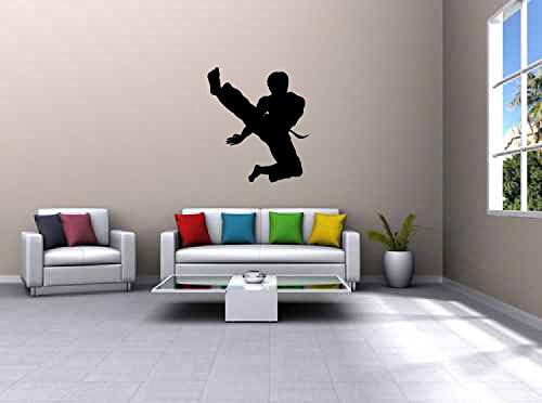 Karate Kick Vinyl Wall Decal Sticker By LKS Trading Post