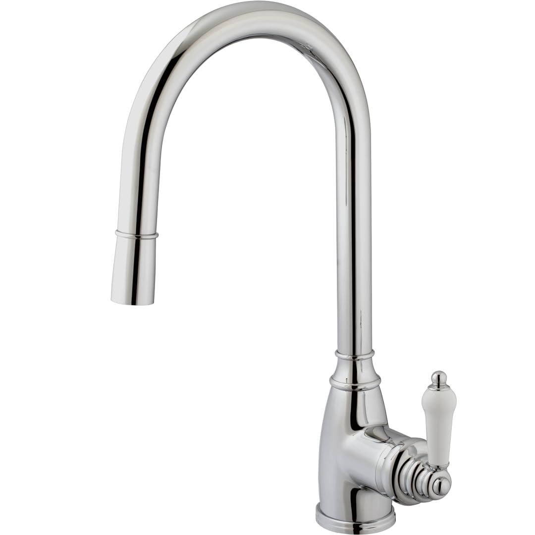 Essebagno Grifo de cocina Ascott con ducha de mano en cromado