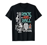 50s Rockabilly Shirts For Men Women Retro Guitar Rock and Roll Clothing Swing Vintage Microphone - Retro 1950s Sock Hop Dance Party, Dancing, Dancer, Fifties, Greaser 60s 70s 80s 90s Gifts Gift for who likes that kind of lifestyle and music. Country,...