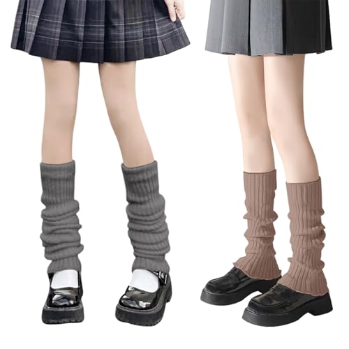 Image of 2 Pcs Leg Warmers Y2k, Leg Warmers, Y2k Accessories, Cute Kawaii Cream Legwarmers for Women Winter