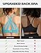 ZeroBound Women's High Impact Sports Bra Criss-Cross Back Padded Strappy Sports Bras Full Coverage Padded Racerback Bras Adjustable Wirefree Push Up Bras (Blue Green, 36C)