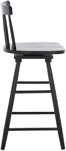 Miniatura 5 de Safavieh Home Collection Tage Farmhouse - Taburete giratorio de madera maciza de madera maciza de 25 pulgadas