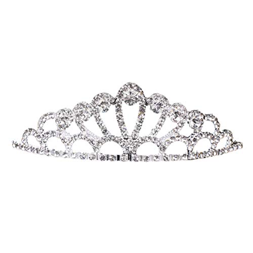 Beaupretty Tiara de princesa para meninas de cristal coroa tiara infantil para formatura de aniversá