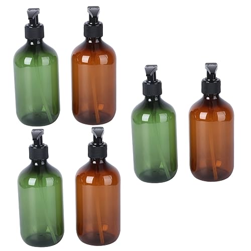 Alipis 3sets Pumpe Shampoo Flasche Dispenser 500ml Lotion Lagerung Zylinder Schäumen Dispenser Arbeitsplatte Flasche 2 Stücke * 3