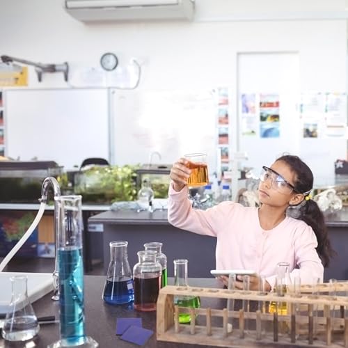 OATIPHO Wissenschaftliches Kobaltglas, 2 StüCk 5x5cm Laborglasplatte Blaue Glasplatte FüR Chemieexperimente, Flammenfarbreaktion, Kunsthandwerk Und Diy-Projekte