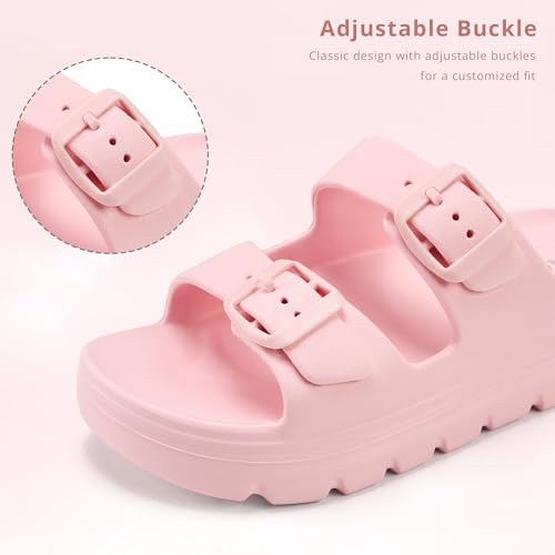 Image of Stelle Girls Double Buckle Slide Sandals Boy Slippers