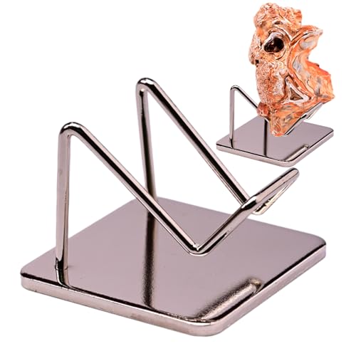 ycezw Stand en - Rack de bras métalliques, minéral réglable, élégant en roche, de coquille de pierre précieuse | Accessoire fonctionnel pour les objets de collection Présentation Stones Fossiles